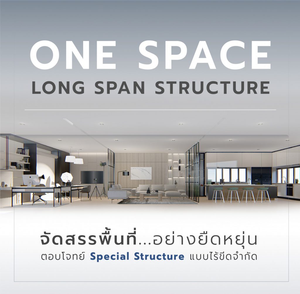 one space long span structure
